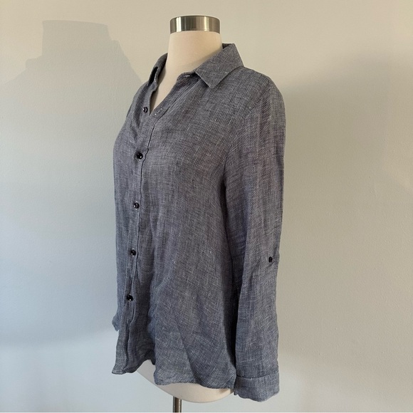 New Maven West 100% Linen Shirt XS Made In USA - Picture 2 of 4